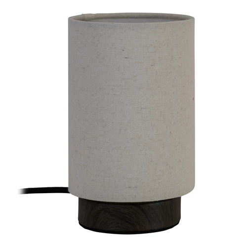 Lucide ALBANE - Table lamp - Ø 12 cm - 1xE14 - Dark Wood look - Essential - turned off